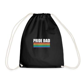 Pride Dad - Communauté du Mois de la Gay Pride LGBT - Sac de sport léger - noir - Devant