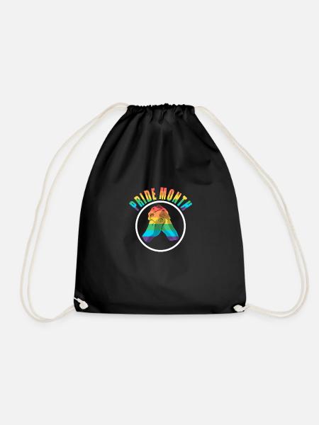 Pride Month - LGBT Gay Pride Transgender Community - Drawstring Bag - black