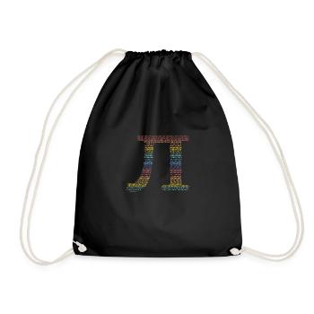 Pi Symbol Math Math Numbers Arc-en-ciel - Sac de sport léger - noir - Devant