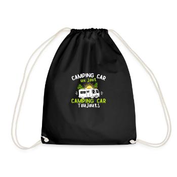 Humour Camping car Cadeau Couple - Sac de sport léger - noir - Devant