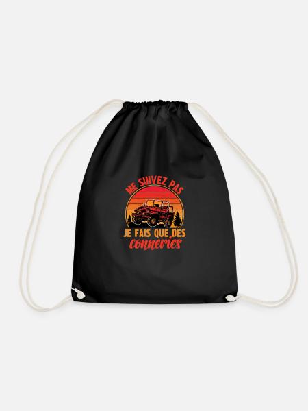 me suivez pas je fais que des conneries - Sac de sport léger - noir