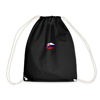 Slovakia Flag Country Native Ancestry Slovakian - Drawstring Bag - black - Front