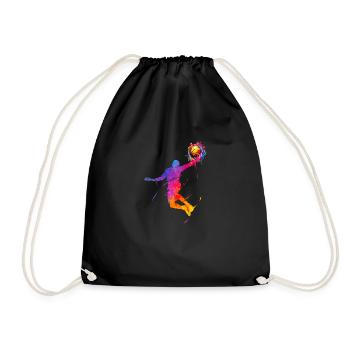 Basketteur Panier de Basket Basket-ball Cadeau - Sac de sport léger - noir - Devant
