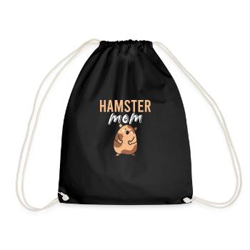 Hamster Vintage Haustier Sprüche - Turnbeutel - Schwarz - Vorne