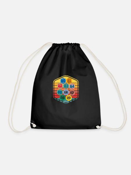 Vignettes Automobiles Années 80 Vintage Souvenir - Sac de sport léger - noir