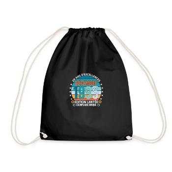 29e anniversaire Décembre 1995 idée Cadeau 29 ans - Sac de sport léger - noir - Devant