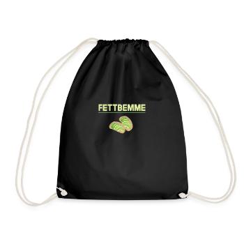 Fettbemme Ostdeutsche Spezialität - Turnbeutel - Schwarz - Vorne