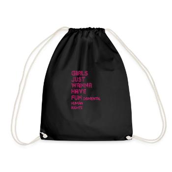 Women's equality - Drawstring Bag - black - Front