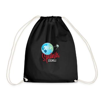 Sputnik Space Design - Drawstring Bag - black - Front