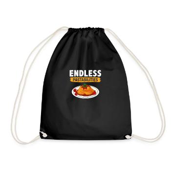Endless Pastabilities - Turnbeutel - Schwarz - Vorne