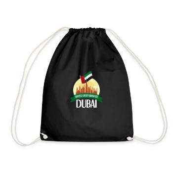 United Arab Emirates Dubai - Drawstring Bag - black - Front