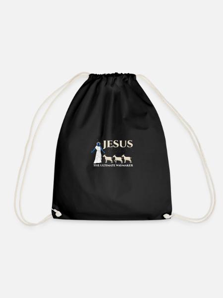 Cooles Jesus Christus Religions Design - Turnbeutel - Schwarz