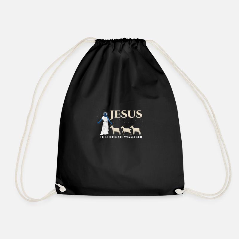 Cooles Jesus Christus Religions Design - Turnbeutel - Schwarz