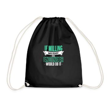 Drôle de dicton mécanicien d’usinage - Sac de sport léger - noir - Devant