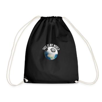 Le football est mon monde - Sac de sport léger - noir - Devant