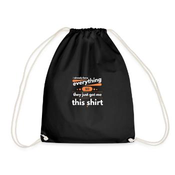 Motif de Noël amusant pour Noël - Sac de sport léger - noir - Devant