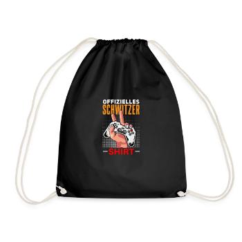 For official sweaters funny for gamers - Drawstring Bag - black - Front