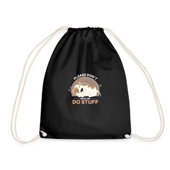 Drôle de chien Pet Saying - Sac de sport léger - noir - Devant