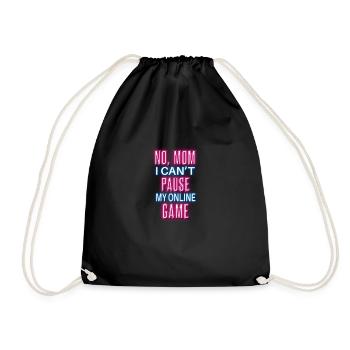 Funny Gamer Gamer Saying Design - Drawstring Bag - black - Front