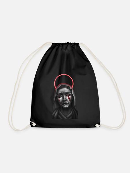 Mary - Drawstring Bag - black