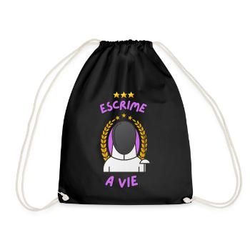 ESCRIME A VIE - Sac de sport léger - noir - Devant