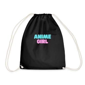 Anime Girl - Sac de sport léger - noir - Devant