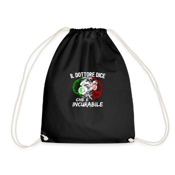 incurabile motocicletta Italia e - Sac de sport léger - noir - Devant