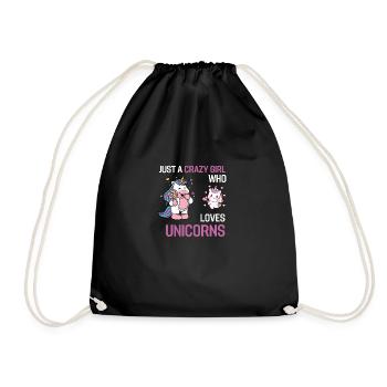 Fantasy Animal Mythical Creature Girl Gift Unicorn - Sac de sport léger - noir - Devant