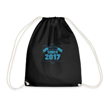 6ème fête d’anniversaire Cadeau Charmant depuis 2017 - Sac de sport léger - noir - Devant