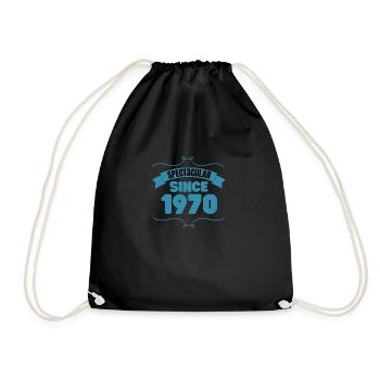 53rd birthday gift Spectacular since 1970 - Drawstring Bag - black - Front