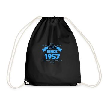 Cadeau du 66e anniversaire Incroyable depuis 1957 - Sac de sport léger - noir - Devant
