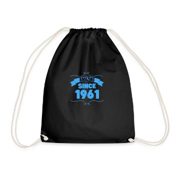 Cadeau du 62e anniversaire Incroyable depuis 1961 - Sac de sport léger - noir - Devant