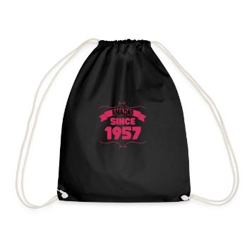 Cadeau du 66e anniversaire Incroyable depuis 1957 - Sac de sport léger - noir - Devant