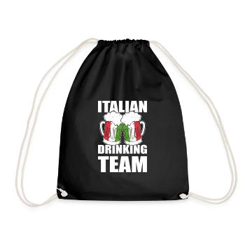 Italia - Drawstring Bag - black - Front