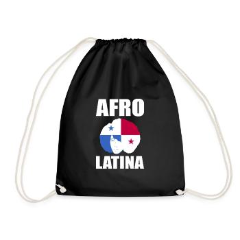 Afro Latina - Drawstring Bag - black - Front