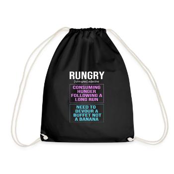 Marathon Marathon Runner - Drawstring Bag - black - Front