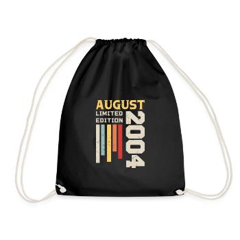 Août 2004 - Cadeau anniversaire Août 2004 Août - Sac de sport léger - noir - Devant