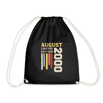 Août 2000 - Cadeau anniversaire Août 2000 Août - Sac de sport léger - noir - Devant