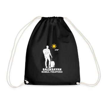 Philippinen Filipino Flagge Stolz I Geschenk - Turnbeutel - Schwarz - Vorne