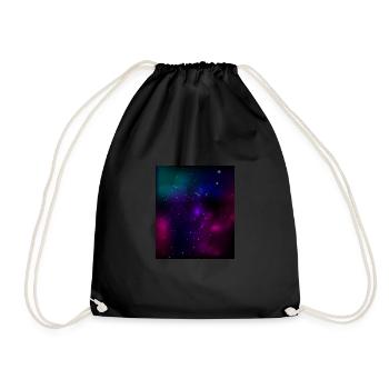 Galaxie - Nordlichter - Turnbeutel - Schwarz - Vorne