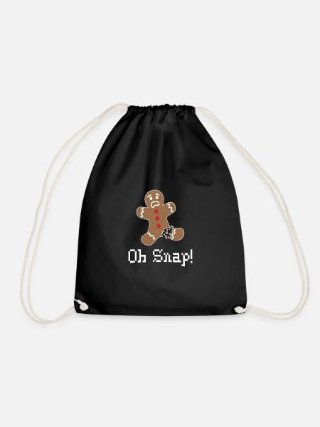 Oh Snap Ugly Sweater - Christmas - Turnbeutel - Schwarz