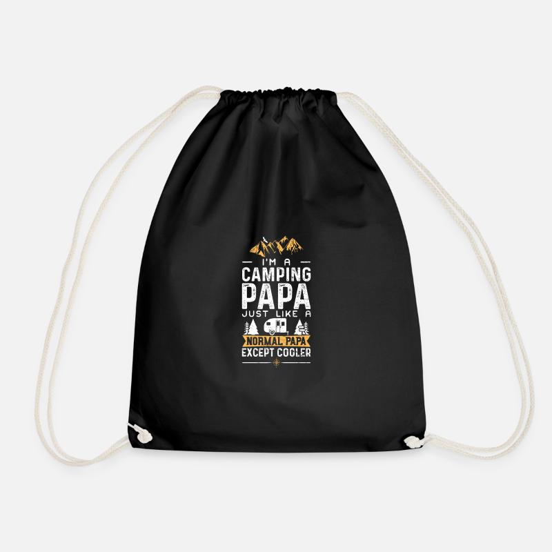 I'm A Camping Papa Just Like A Normal Papa Except - Turnbeutel - Schwarz