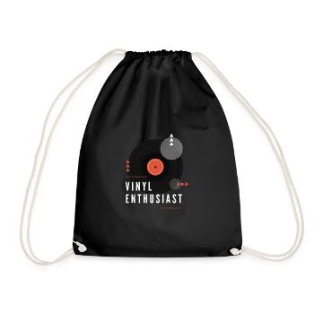 Vinyl Enthusiast - Turnbeutel - Schwarz - Vorne