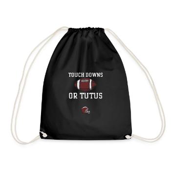 Touchdowns ou Tutus - Football - Sac de sport léger - noir - Devant