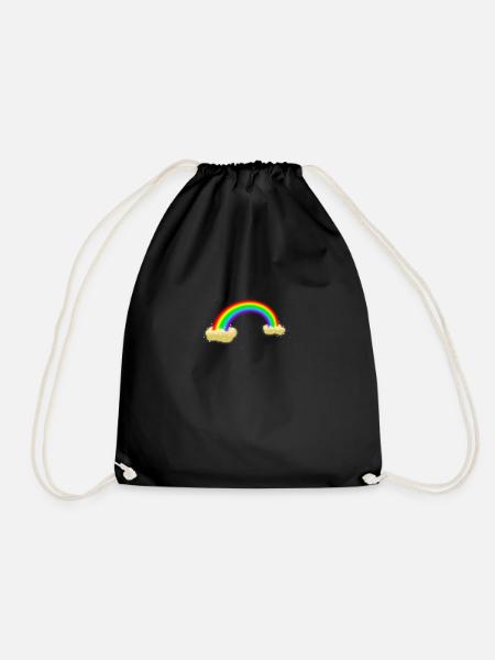 Rainbow - Drawstring Bag - black