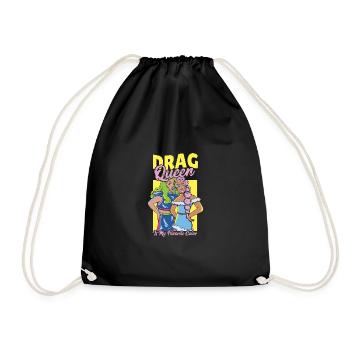 Doll Face Nachtclubs Kabaretts Drag Queen Pride - Turnbeutel - Schwarz - Vorne