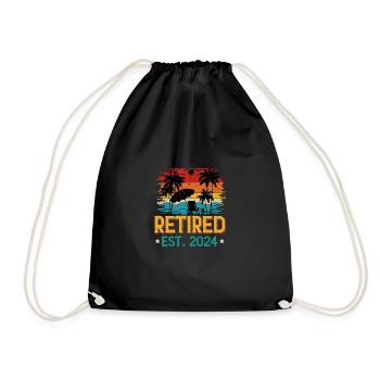 Retired 2024 - Drawstring Bag - black - Front