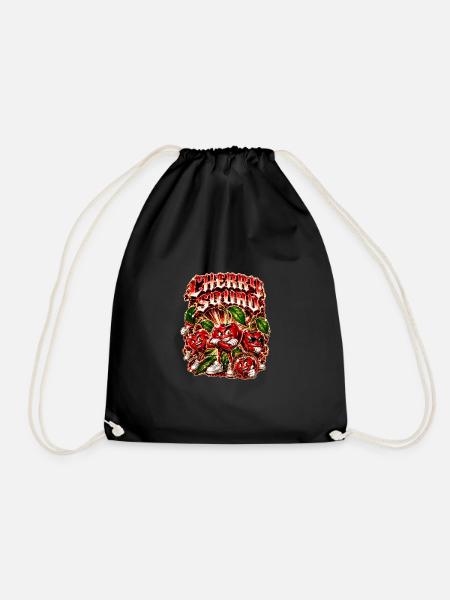 Kirsche - Turnbeutel - Schwarz