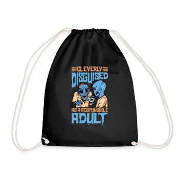 Astucieusement Déguisé En Adulte Responsable 26 - Sac de sport léger - noir - Devant
