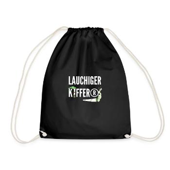 Lauchiger Kiffer - Turnbeutel - Schwarz - Vorne